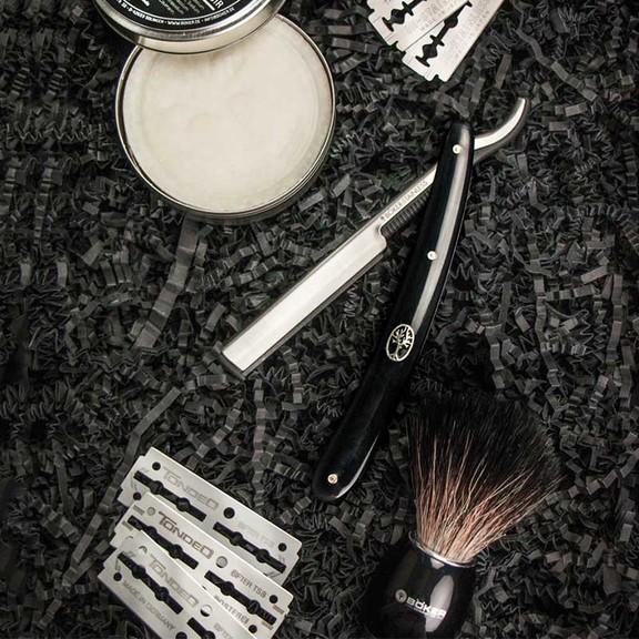 Набор для бритья Boker Gift Set Barberette Black (240 мм)
