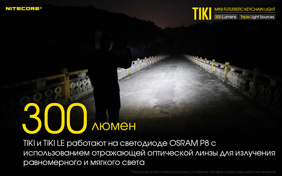 Ліхтар наключний Nitecore TIKI LE