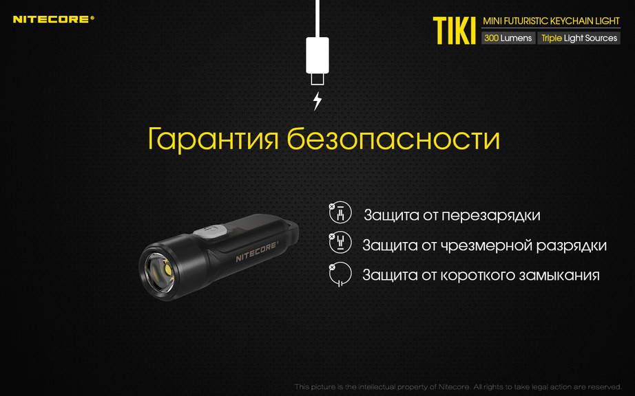 Ліхтар наключний Nitecore TIKI LE