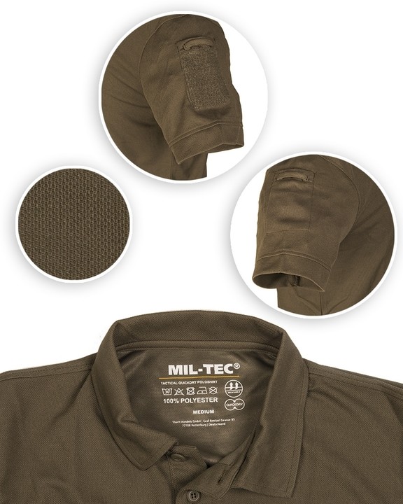 Футболка-поло Mil-Tec Tactical Quick Dry Poloshirt