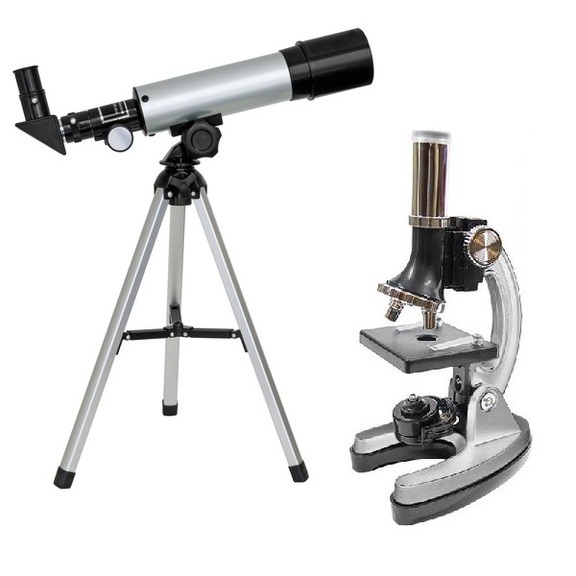 Мікроскоп Optima Universer 300x-1200x + Телескоп 50/360 AZ у кейсі