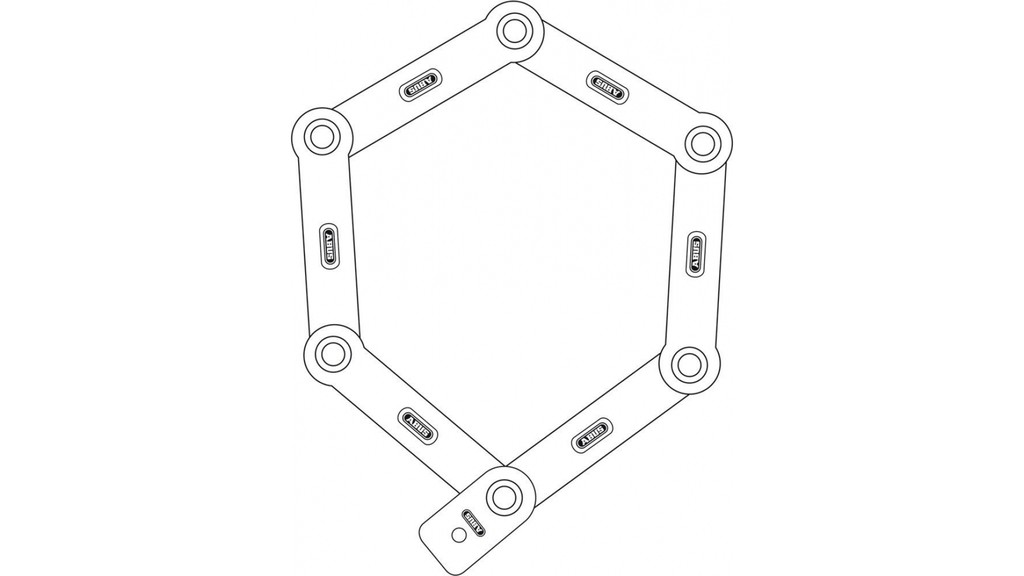 Замок сегментний ABUS 5700K/80 Bordo uGrip Core