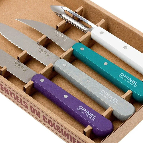 Набір кухонних ножів Opinel Les Essentiels Art Deco (4 предмети)