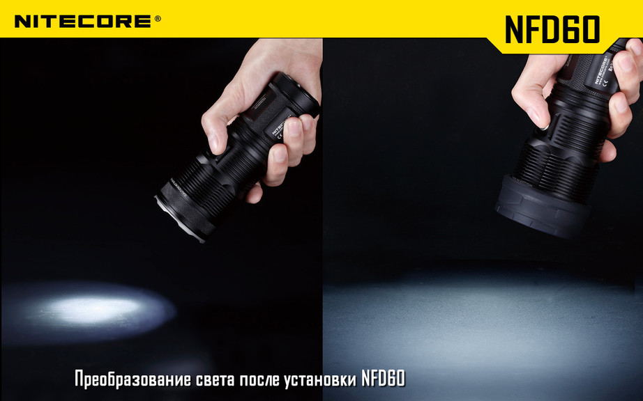 Дифузор фільтр для ліхтарів Nitecore NFG60 (60 мм)