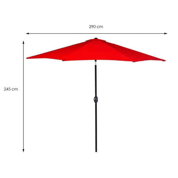 Зонт садовый стоячий с наклоном Springos 290 см