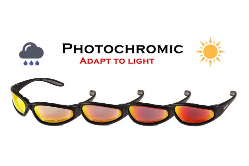 Фотохромные очки-хамелеоны Global Vision Eyewear Hercules 1 Plus G-Tech Red