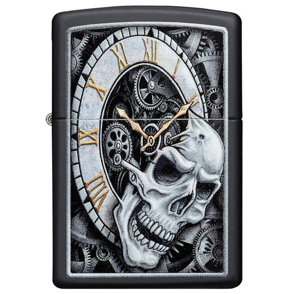 Запальничка Zippo Skull Clock Design