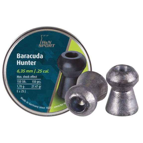 Кулі для пневматики H&N Baracuda Hunter (6.35 мм, 1.78 г, 150 шт.)