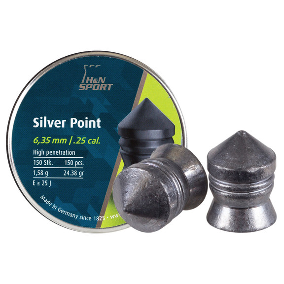 Кулі для пневматики H&N Silver Point (6.35 мм, 1.58 г, 150 шт.)