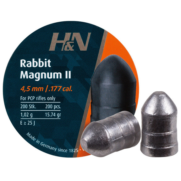 Кулі для пневматики H&N Rabbit Magnum II (4.5 мм, 1.00 г, 200 шт.)