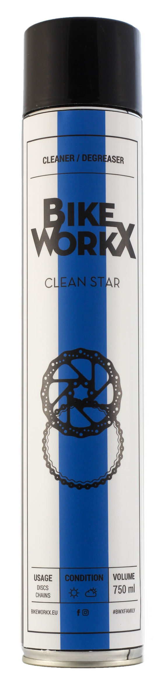 Очищувач BikeWorkX Clean Star спрей 750 мл