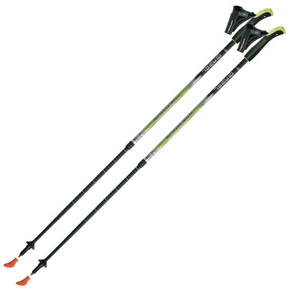 Палки для скандинавской ходьбы Gabel Stretch Lime Dual Tech