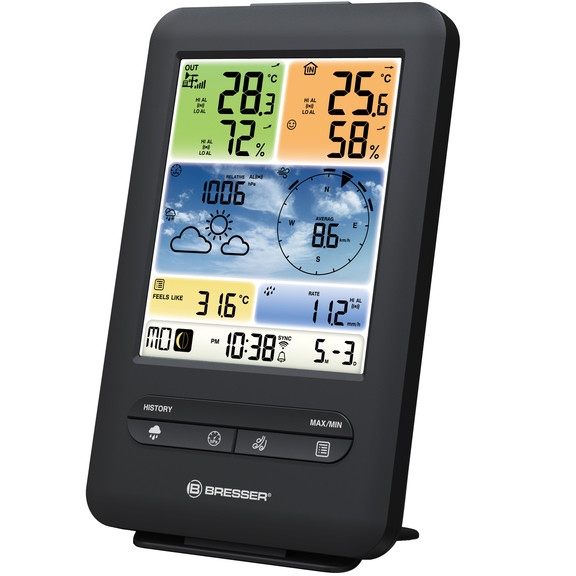 Метеостанція Bresser Weather Center 5-in-1 V WIFI Professional colour