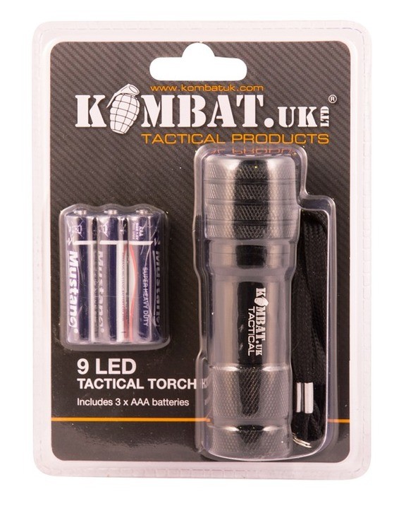 Фонарь KOMBAT UK 9 LED Tactical torch