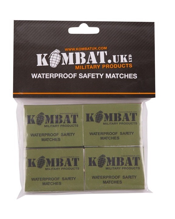 Сірники водозахисні KOMBAT UK Waterproof matches (pack of 4)