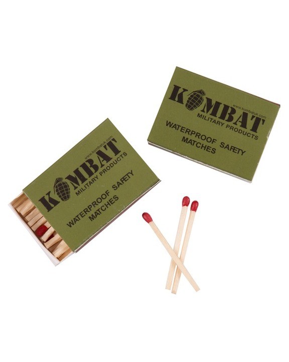 Спички водозащитные KOMBAT UK Waterproof matches (pack of 4)