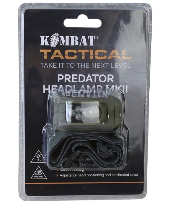 Ліхтарик налобний KOMBAT UK Predator Headlamp II