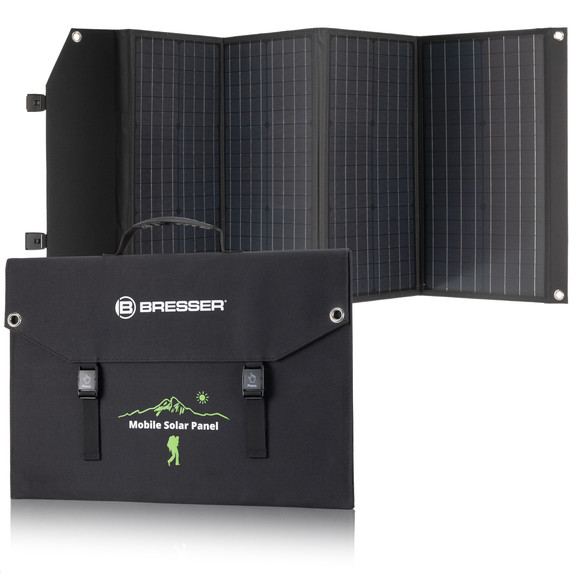 Портативний зарядний пристрій сонячна панель Bresser Mobile Solar Charger 120 Watt USB DC