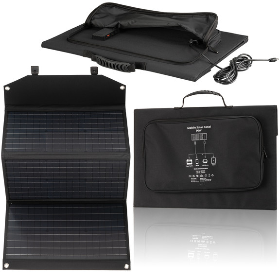 Портативное солнечное зарядное устройство Bresser Mobile Solar Charger 90 Watt USB DC