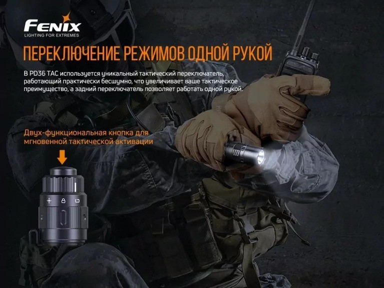 Фонарь ручной Fenix ​​PD36TAC