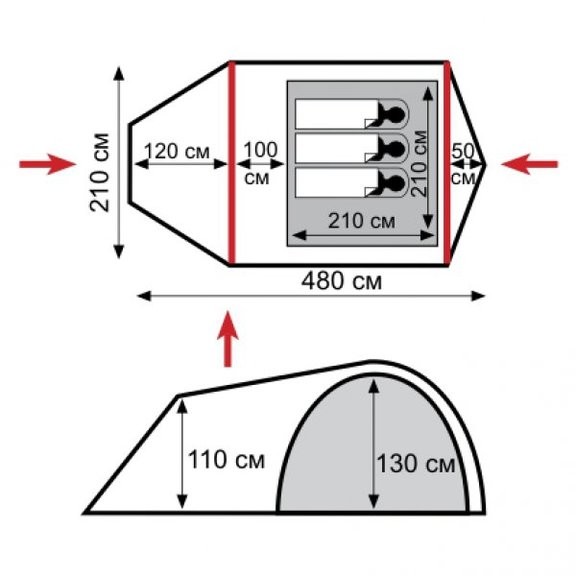 Палатка Tramp Grot 3 TRT-008.04