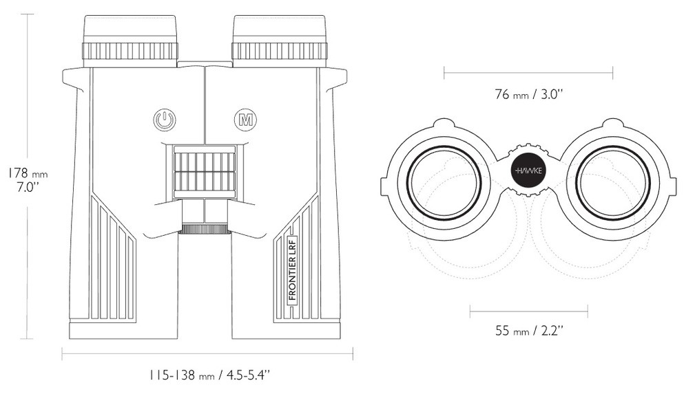 Далекомір Hawke Frontier LRF 2300 10x42