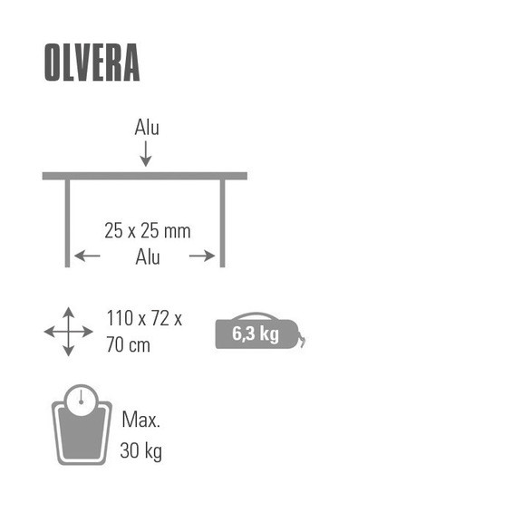 Стол раскладной High Peak Olvera