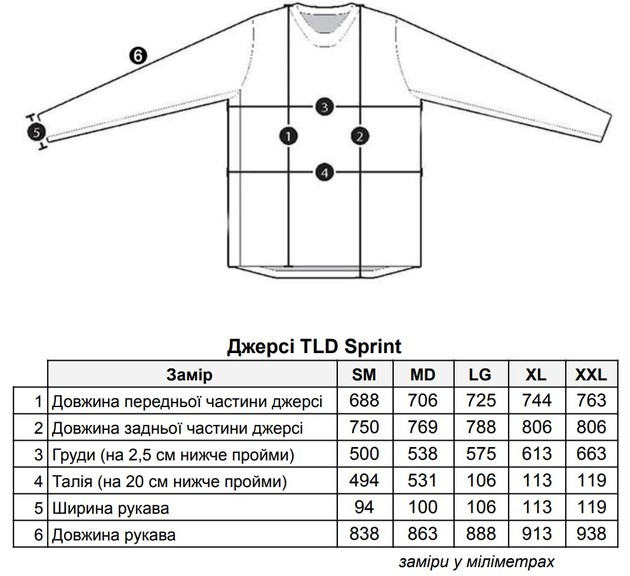 Велоджерси мужское TLD Sprint Jersey Icon