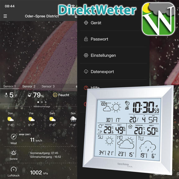 Метеостанция Technoline DirektWetter WD2000 Silver