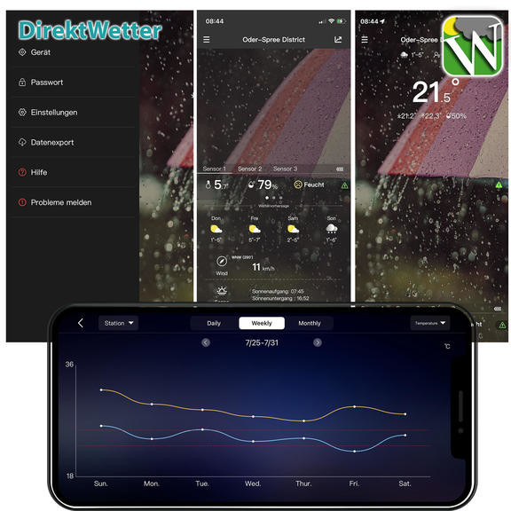 Метеостанция Technoline DirektWetter WD2000 Silver