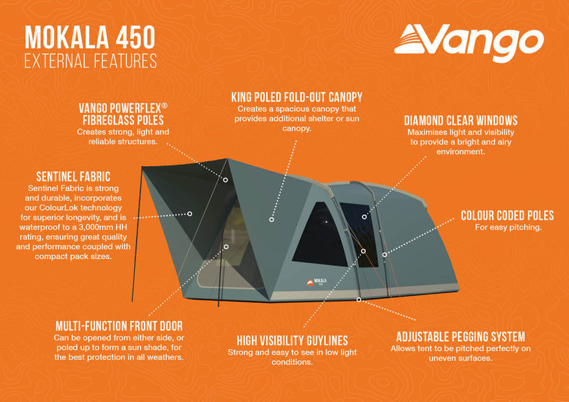 Палатка Vango Mokala 450