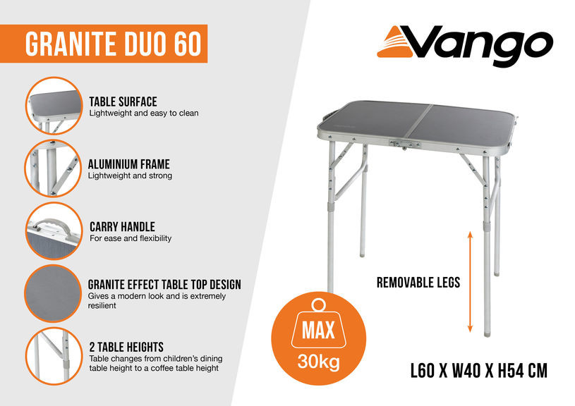 Стол Vango Granite Duo 60