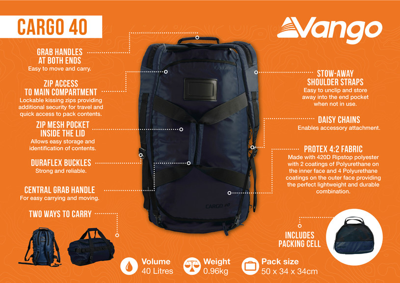 Сумка дорожная Vango Cargo 40