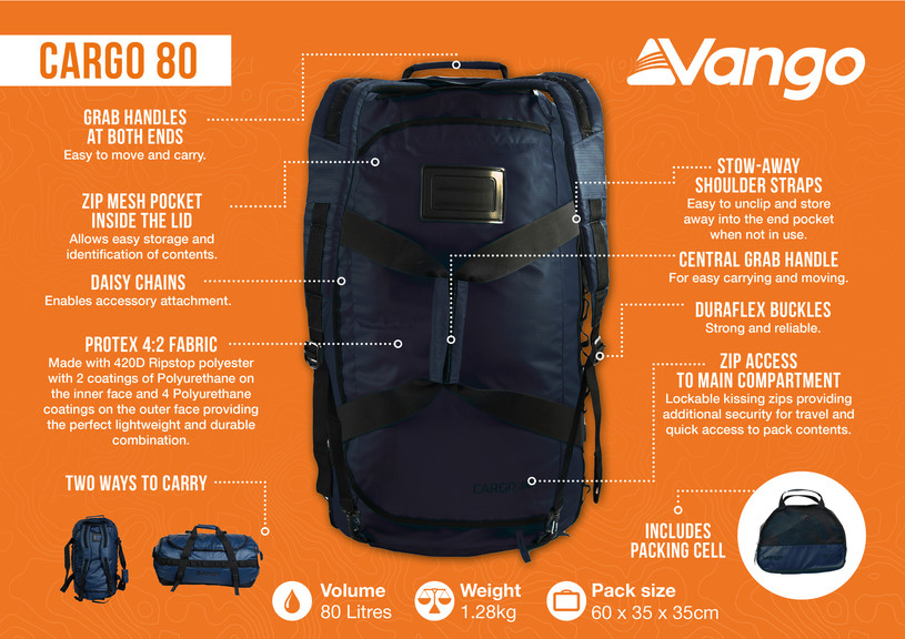 Сумка дорожная Vango Cargo 80