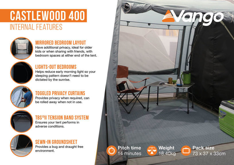 Намет Vango Castlewood 400 Package