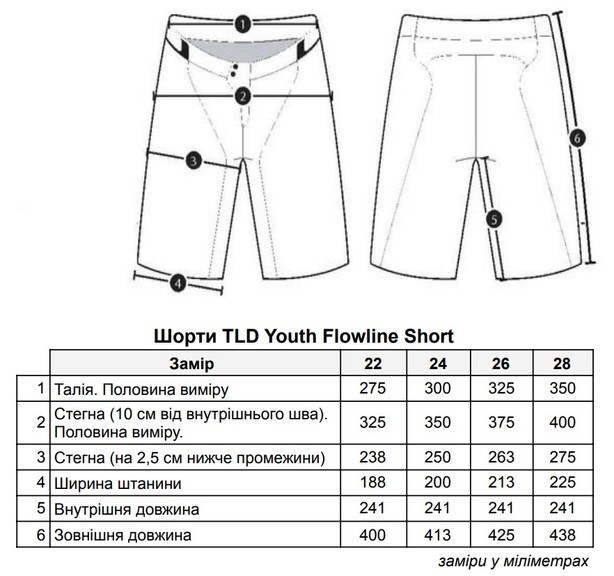 Велошорты TLD Youth Flowline Short