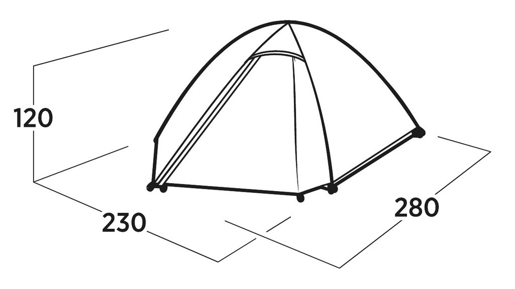 Палатка трёхместная Easy Camp Rondane 3