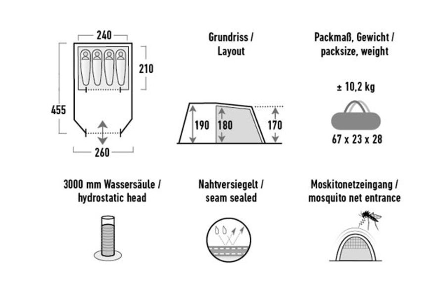 Намет High Peak Torri 4.0