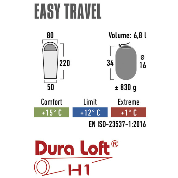Спальный мешок High Peak Easy Travel/+12°C