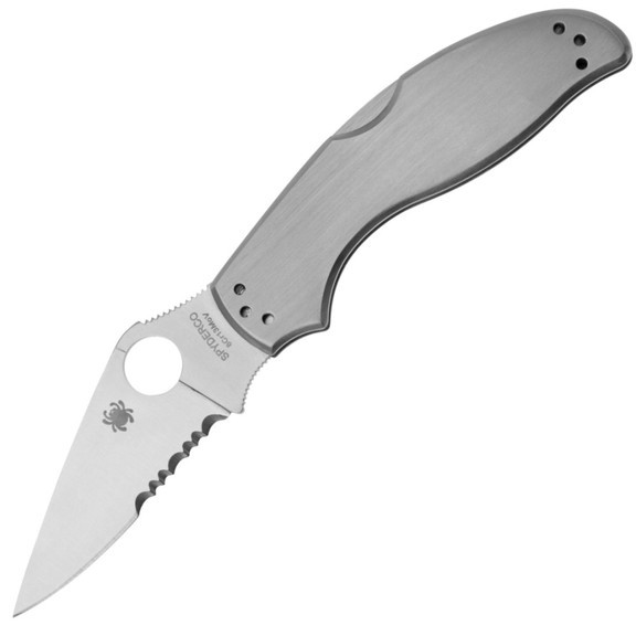Нож складной Spyderco UpTern полусеррейтор