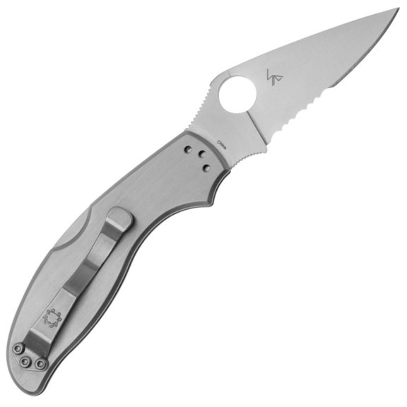 Нож складной Spyderco UpTern полусеррейтор