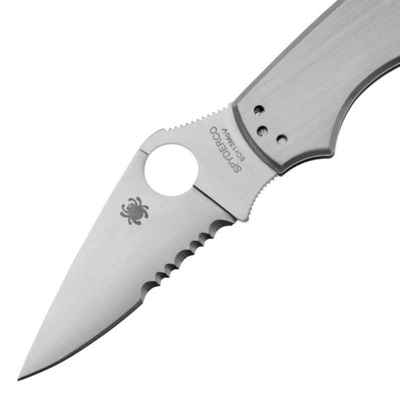 Нож складной Spyderco UpTern полусеррейтор