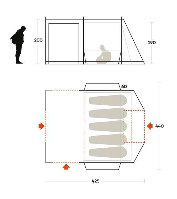 Намет п`ятимісний Ferrino Join 5