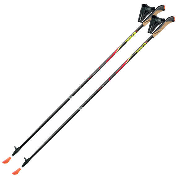 Палки для скандинавской ходьбы Gabel FX-75 Snake Carbon 135 Dual Spike