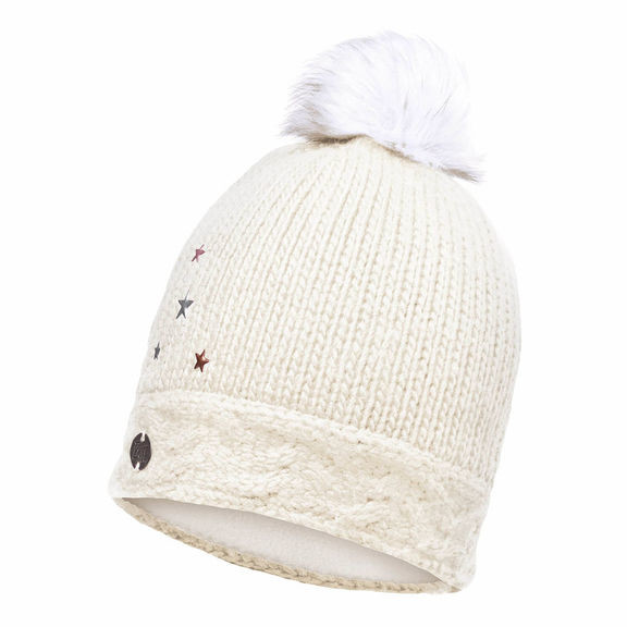 Дитяча шапка Buff Junior Knitted & Polar Hat Darsy Starwhite