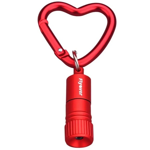 Брелок-ліхтарик Munkees Mini LED Flashlight with Heart-Carabiner