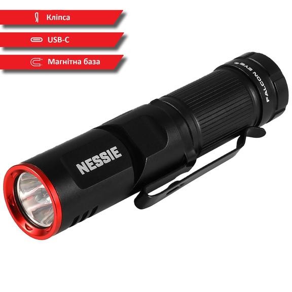 Ліхтар тактичний Falcon Eye Nessie (500 Lm) Magnetic Rechargeable Type-C (FHH0140)