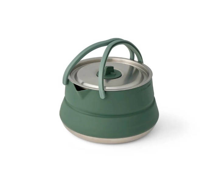 Чайник складной Sea to Summit Detour Stainless Steel Collapsible Kettle w/Sack с чехлом, 1,6 L