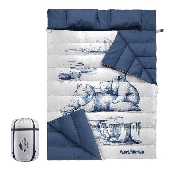 Спальний мішок Naturehike Double Sleeping Bag with Pillow 