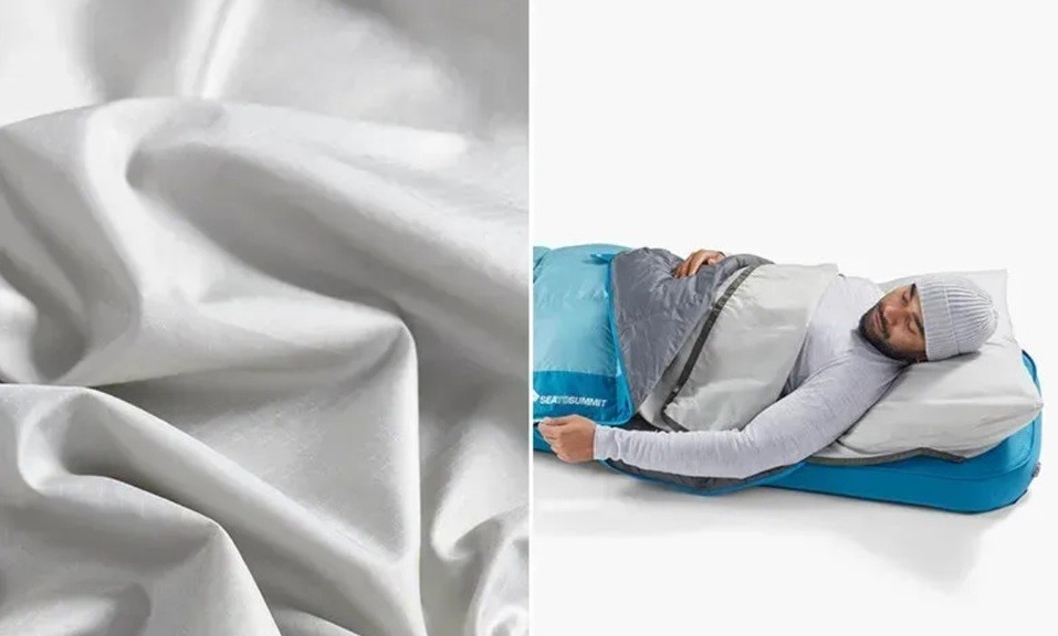 Вкладыш в спальник Sea to Summit Silk Blend Sleeping Bag Liner, Rectangular w/ Pillow Sleeve